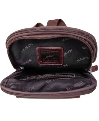 Men's Leather Crossbody Organizer Bag