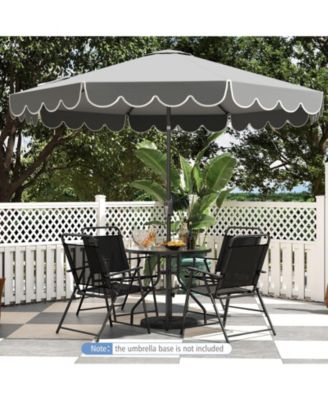 10 Feet Patio Umbrella Outdoor Market Umbrella with Crank Tilt Adjustment