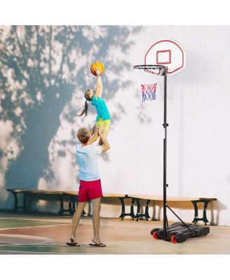 Adjustable Basketball Hoop System Stand with Wheels