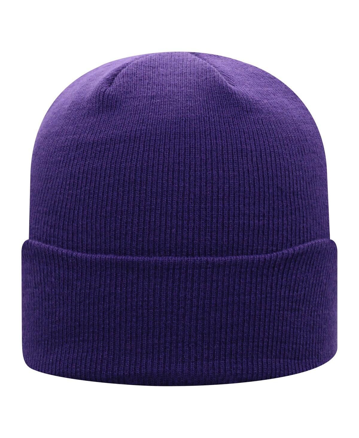 Top Of The World Men's Purple Lsu Tigers Logo Cuffed Knit Hat In Purple