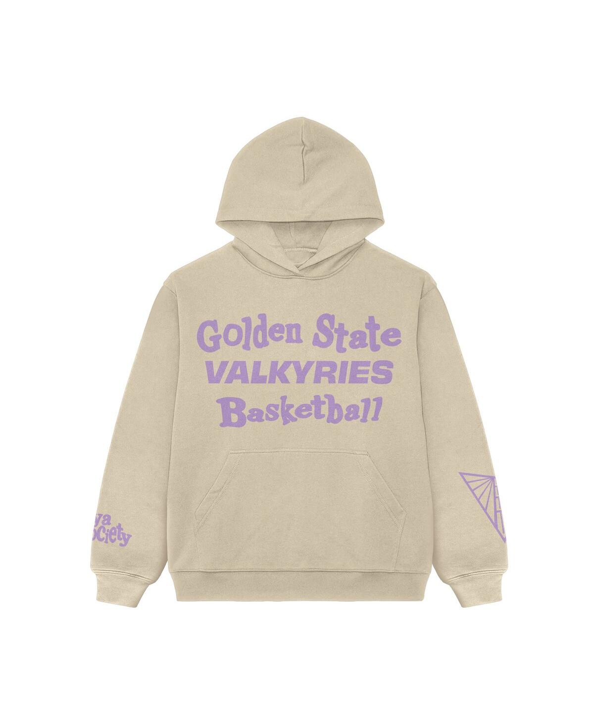 Playa Society Men's And Women's Cream Golden State Valkyries "we Told You So" Pullover Hoodie In Neutral
