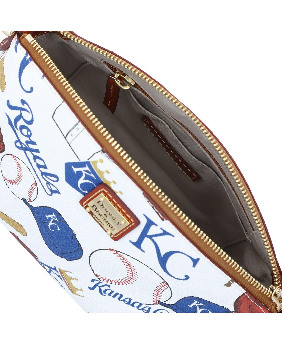 Dooney & Bourke Kansas City Royals Gameday Suki Crossbody With Medium Wristlet Handbag In White