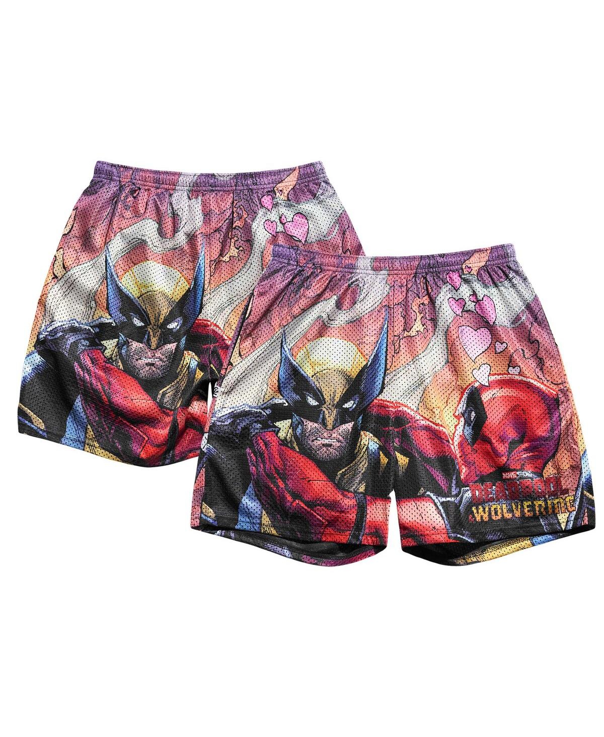 Men's Deadpool Wolverine Besties Retro Shorts - Red