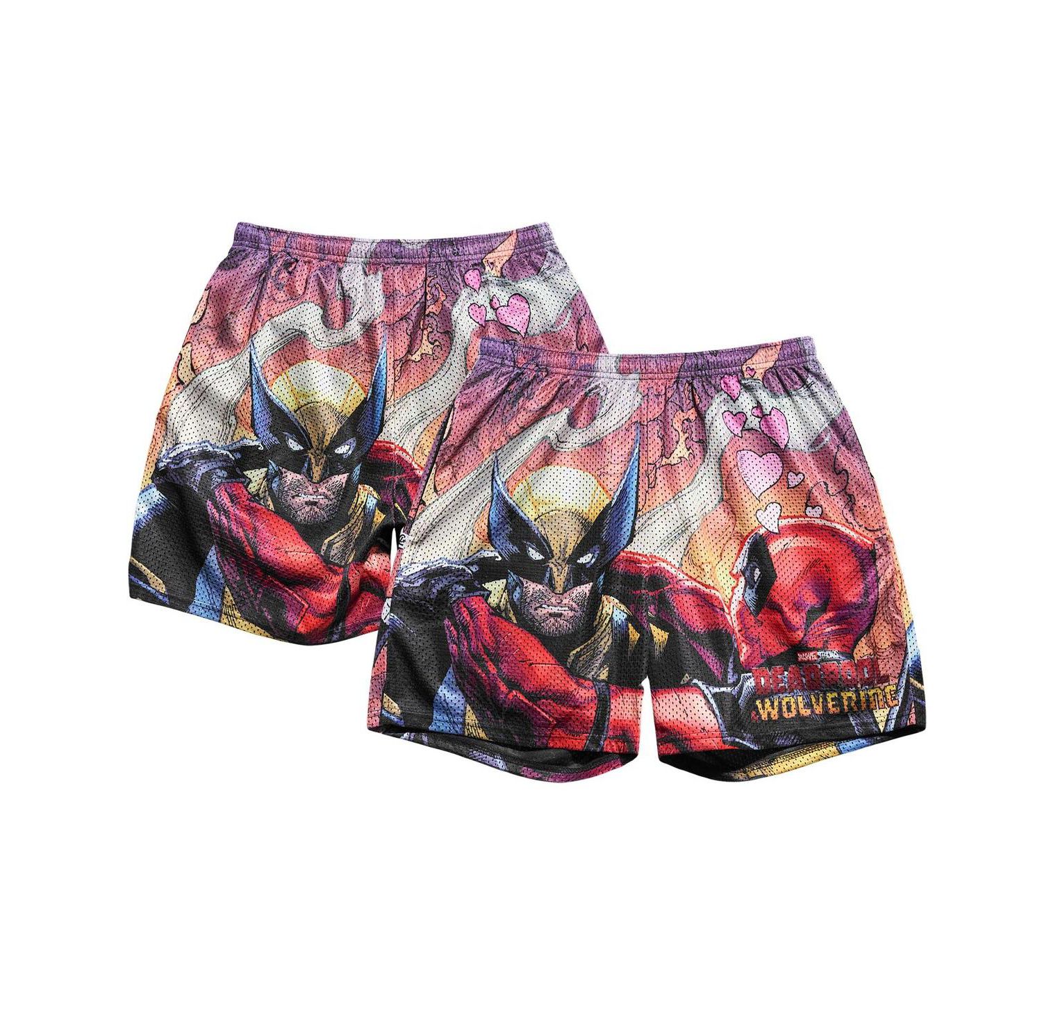 Men's Deadpool Wolverine Besties Retro Shorts