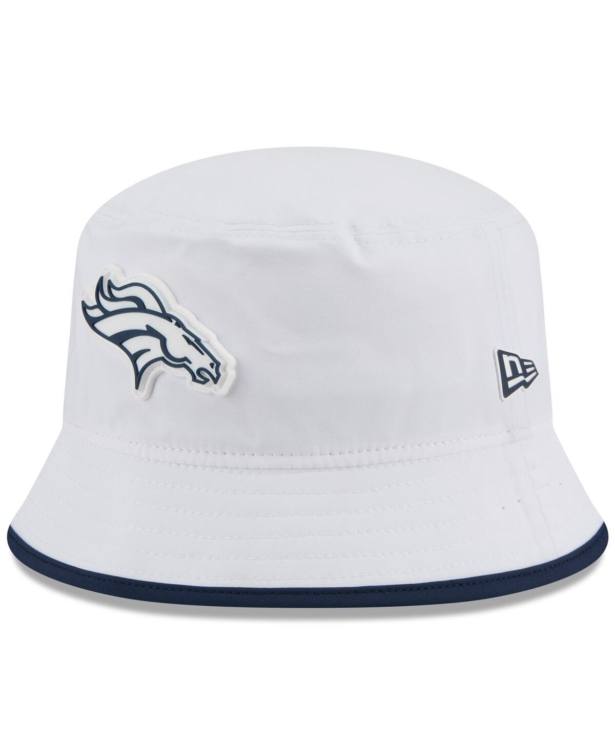 New Era Men's White Denver Broncos 2025 Nfl Training Camp Stretch Bucket Hat In White