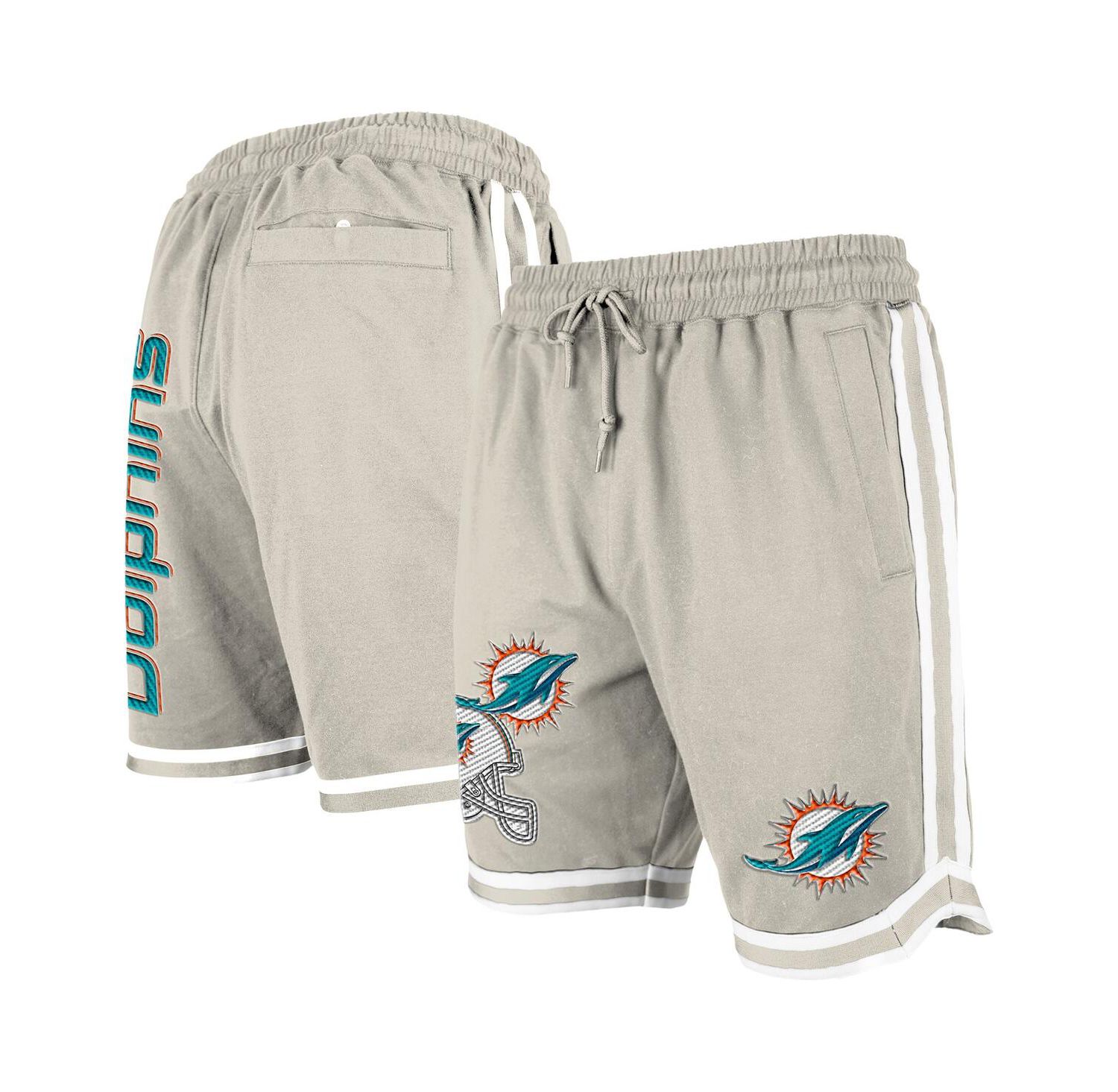 Men's Light Beige Miami Dolphins Stone Multi Patch Shorts