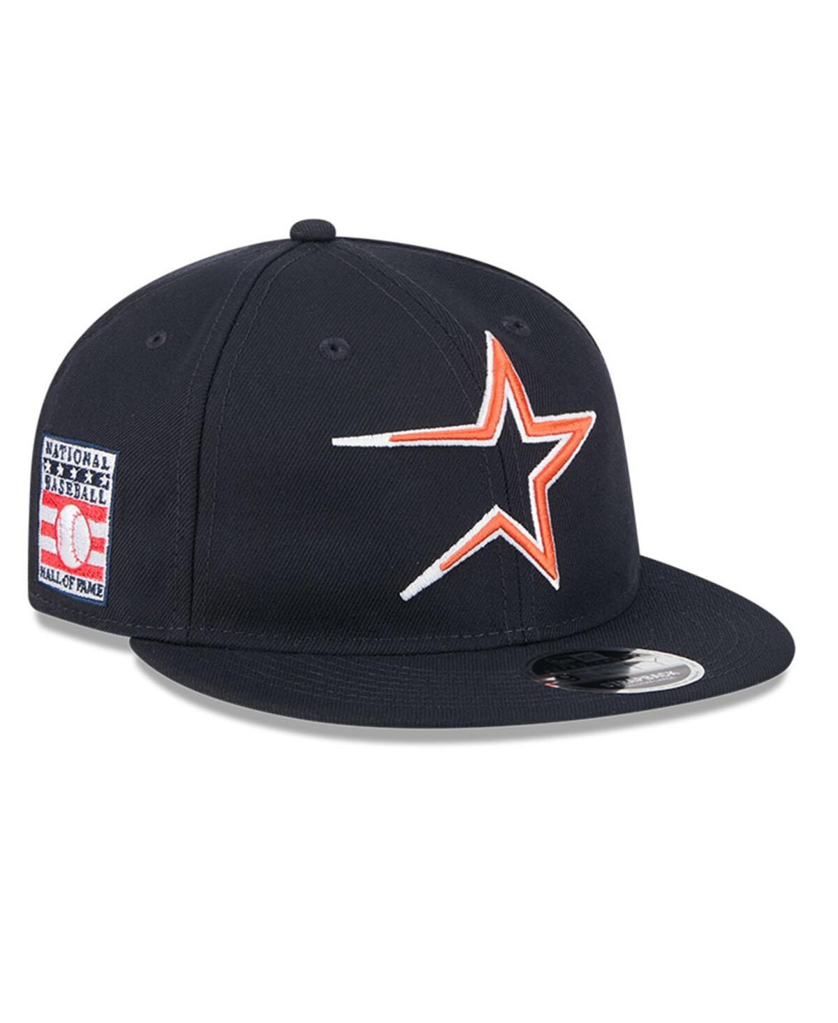 Men's Navy Houston Astros Baseball Hall of Fame Retro Crown 9FIFTY Adjustable Hat - Navy