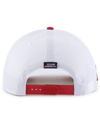 Men's White/Red Joey Logano Brrr Shell-Pennzoil Rope Hitch Adjustable Hat