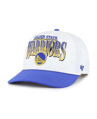 '47 Brand - Men's White/Royal Golden State Warriors Tribute Two-Tone Hitch Adjustable Hat