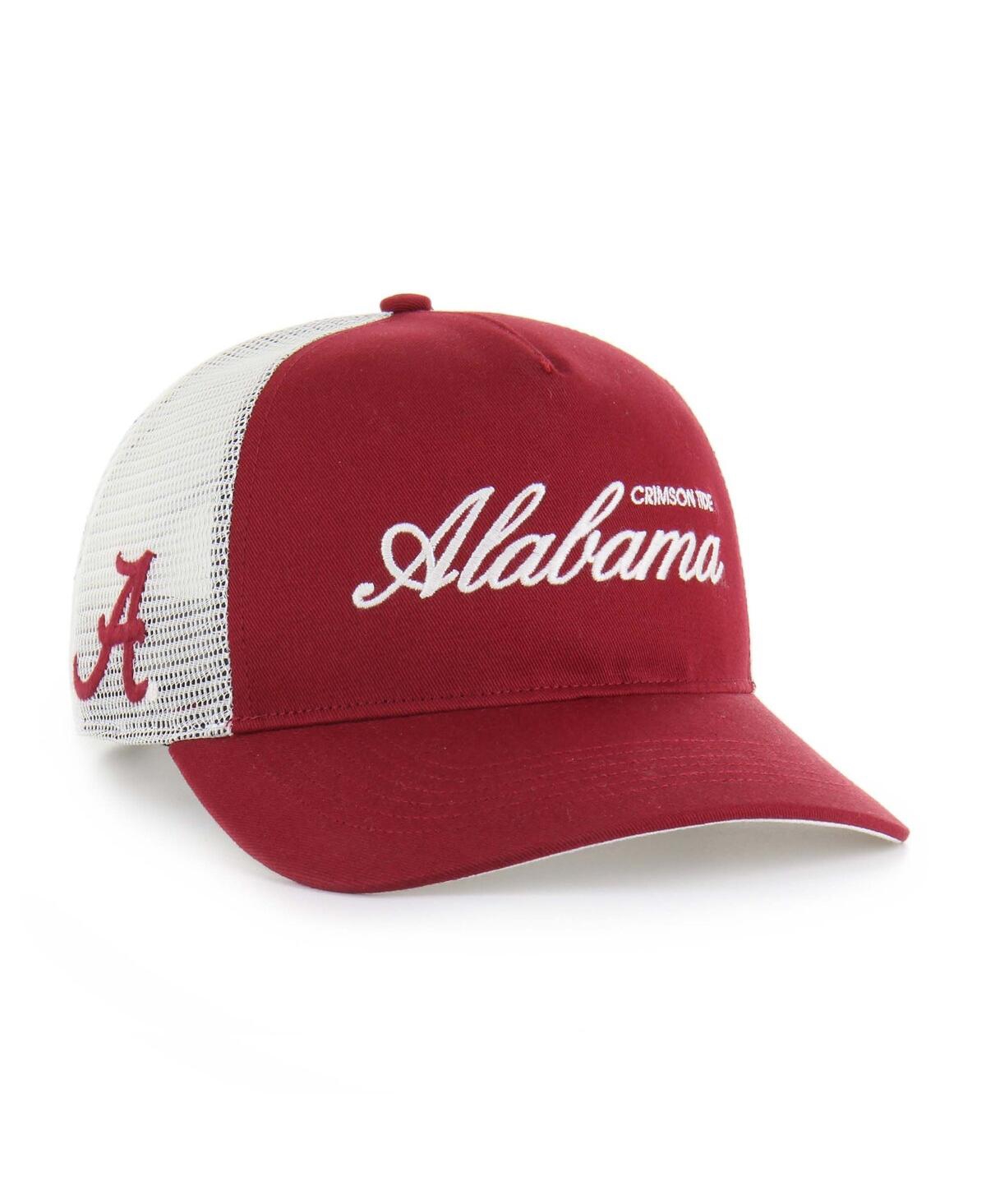 47 Brand Men's And Women's Crimson Alabama Crimson Tide Contemporary Basics Foundation Trucker Hitch Adjustab In Red