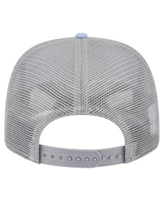 Men's Light Blue/Gray Brooklyn Nets Adventure Aloha Pattern 9SEVENTY Stretch-Snap Hat