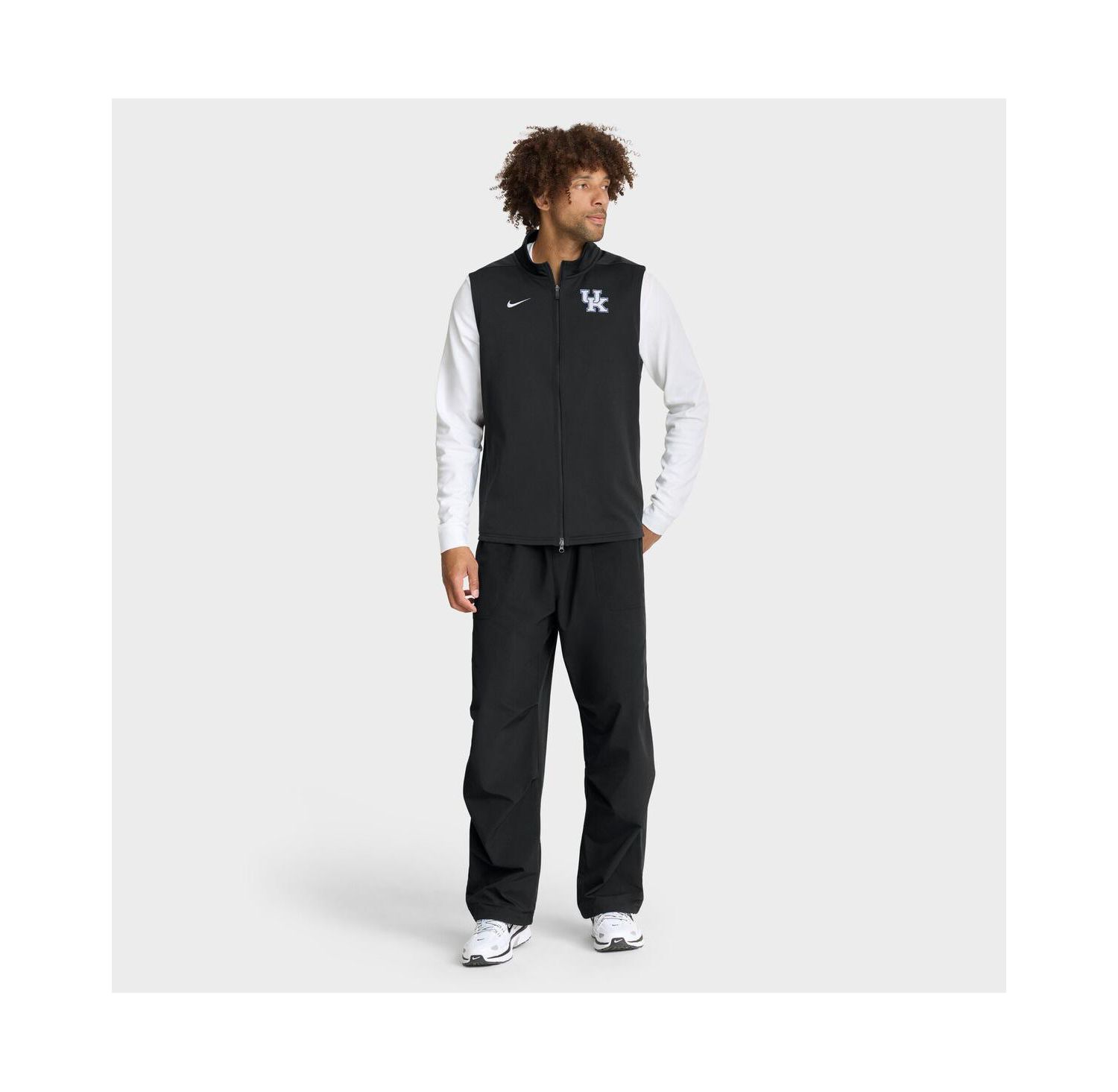 Men's Black Kentucky Wildcats Primetime Victory Performance Full-Zip Vest