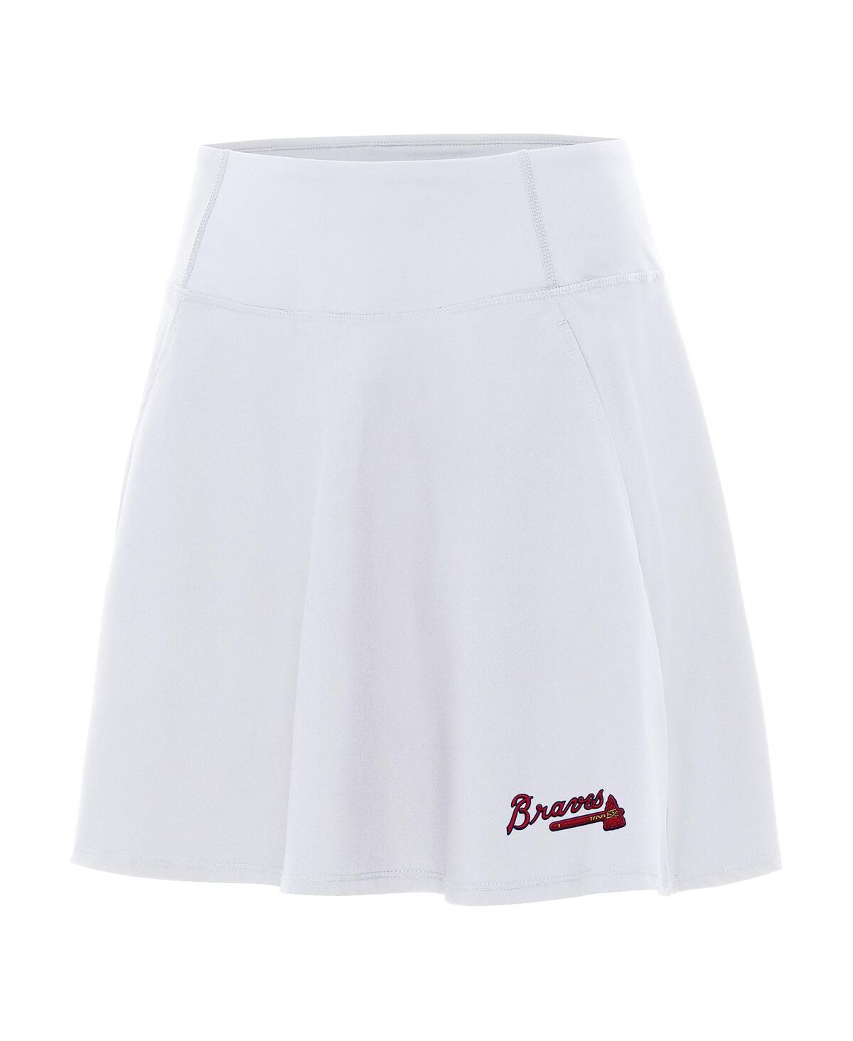 Antigua Women's White Atlanta Braves Chip Skort