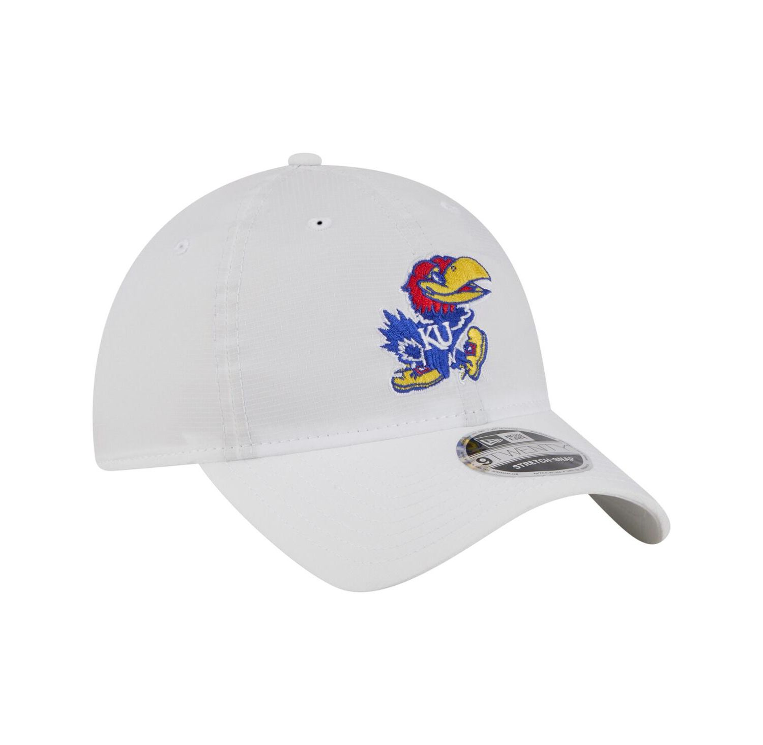 Men's White Kansas Jayhawks Active Ripstop 9TWENTY Adjustable Hat
