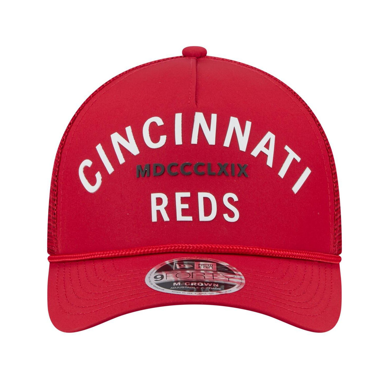 Men's Red Cincinnati Reds Minimalist 9FORTY A-Frame Adjustable Hat