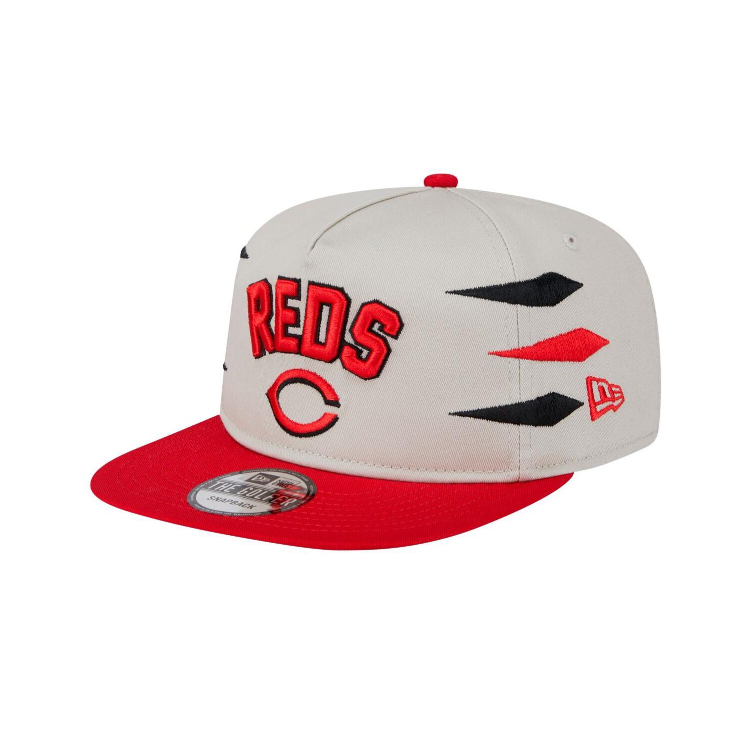 Men's Cream Cincinnati Reds Iron Golfer Snapback Hat