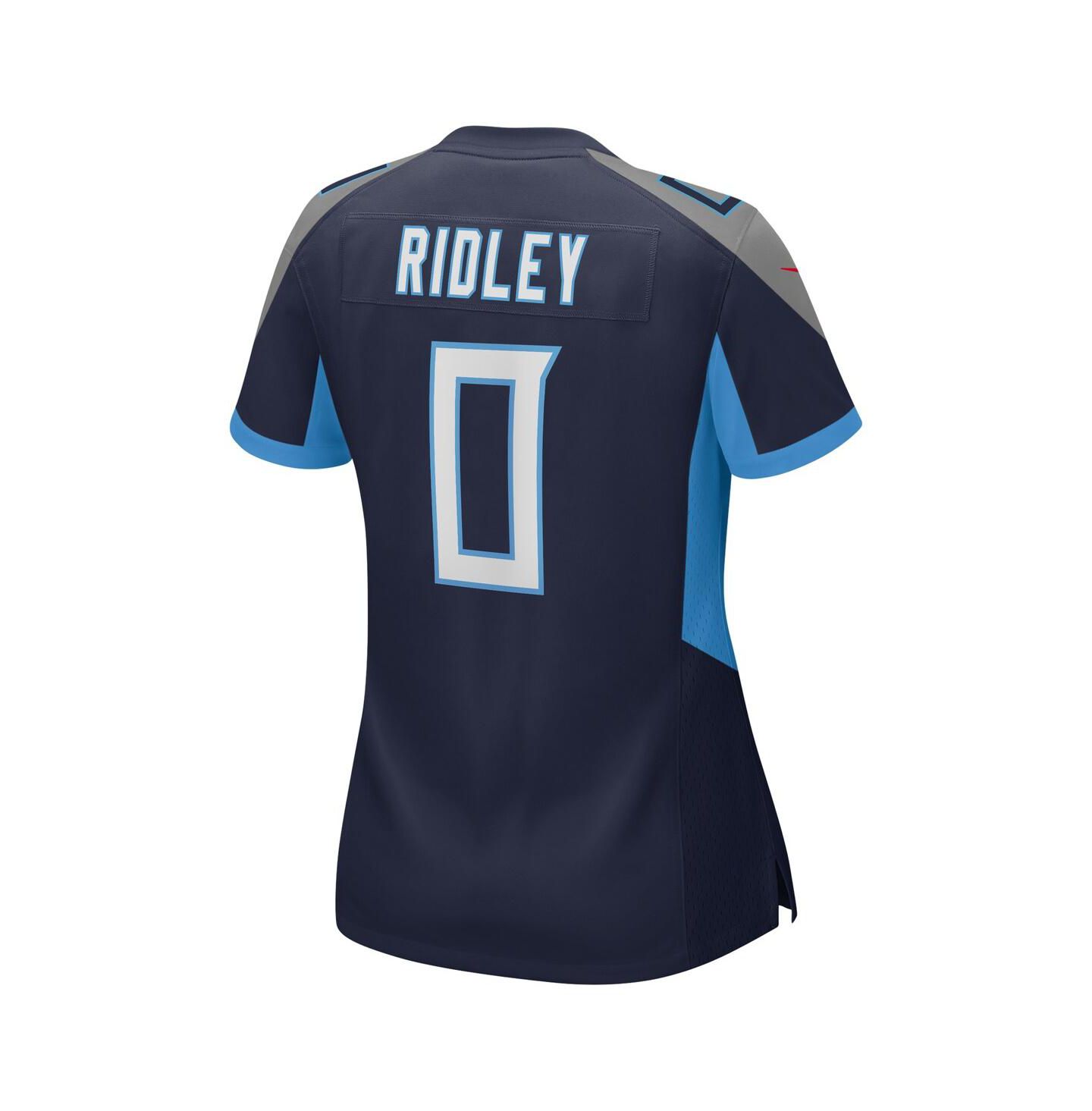 Женский топ Nike Calvin Ridley Navy Tennessee Titans Game Player Jersey — фото 4
