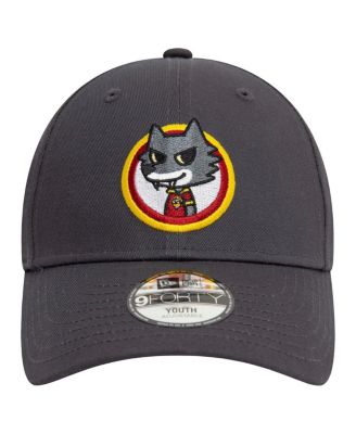 Big Boys and Girls Gray AS Roma Romolo 9FORTY Adjustable Hat