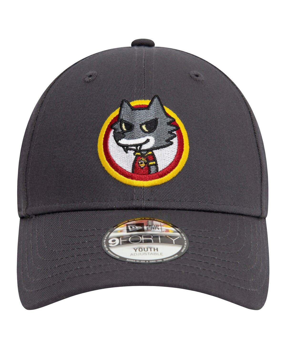 New Era Big Boys And Girls Gray As Roma Romolo 9forty Adjustable Hat In Gray