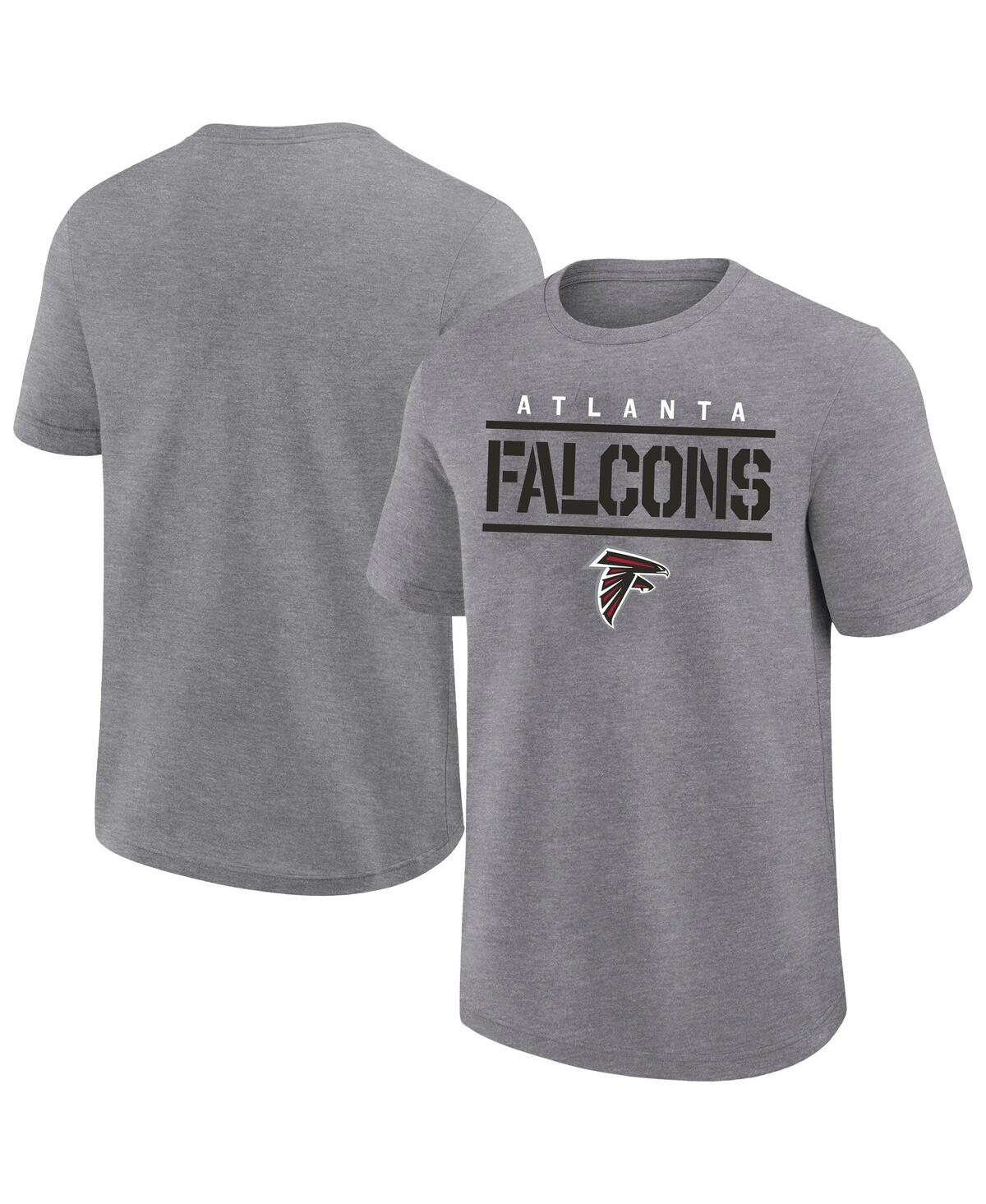 Fanatics Men's Heather Gray Las Vegas Raiders Big Tall Top Notch T-shirt In Gray
