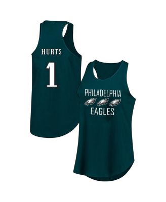 Fanatics - Women's&nbsp;Jalen Hurts Green Philadelphia Eagles Plus Size Name Number Tank Top
