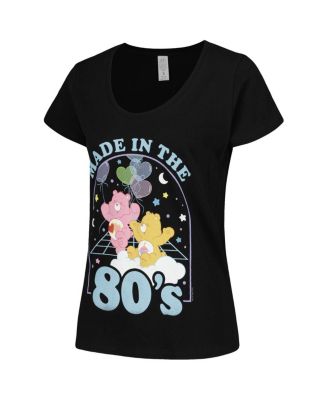 Women's Black Care Bears Made in the '80s Scoop Neck T-Shirt