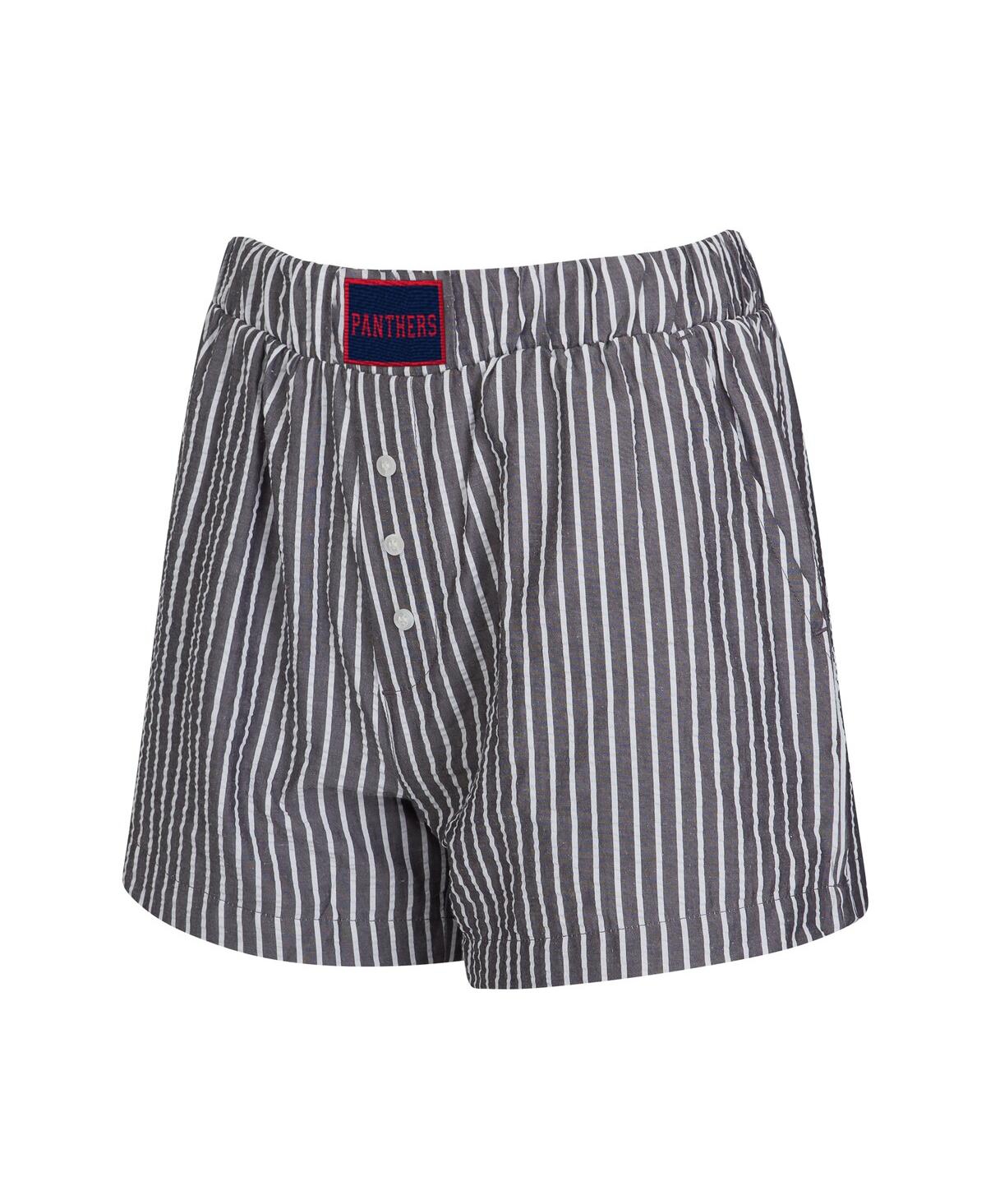 Concepts Sport Charcoal Pittsburgh Steelers Two-pack Stripes And Solids Boxer Shorts Set In Blue