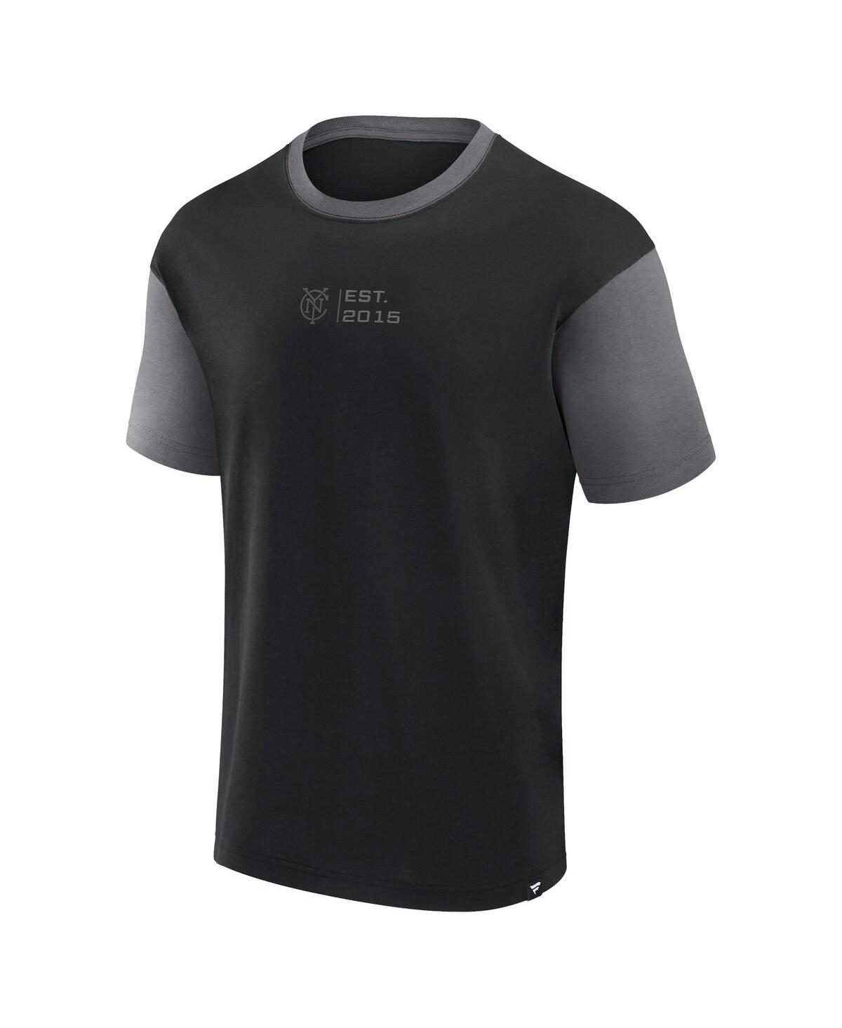 Fanatics Men's Black New York City Fc Recovery T-shirt In Black