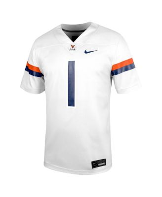 Men's 1 White Virginia Cavaliers Untouchable Football Jersey
