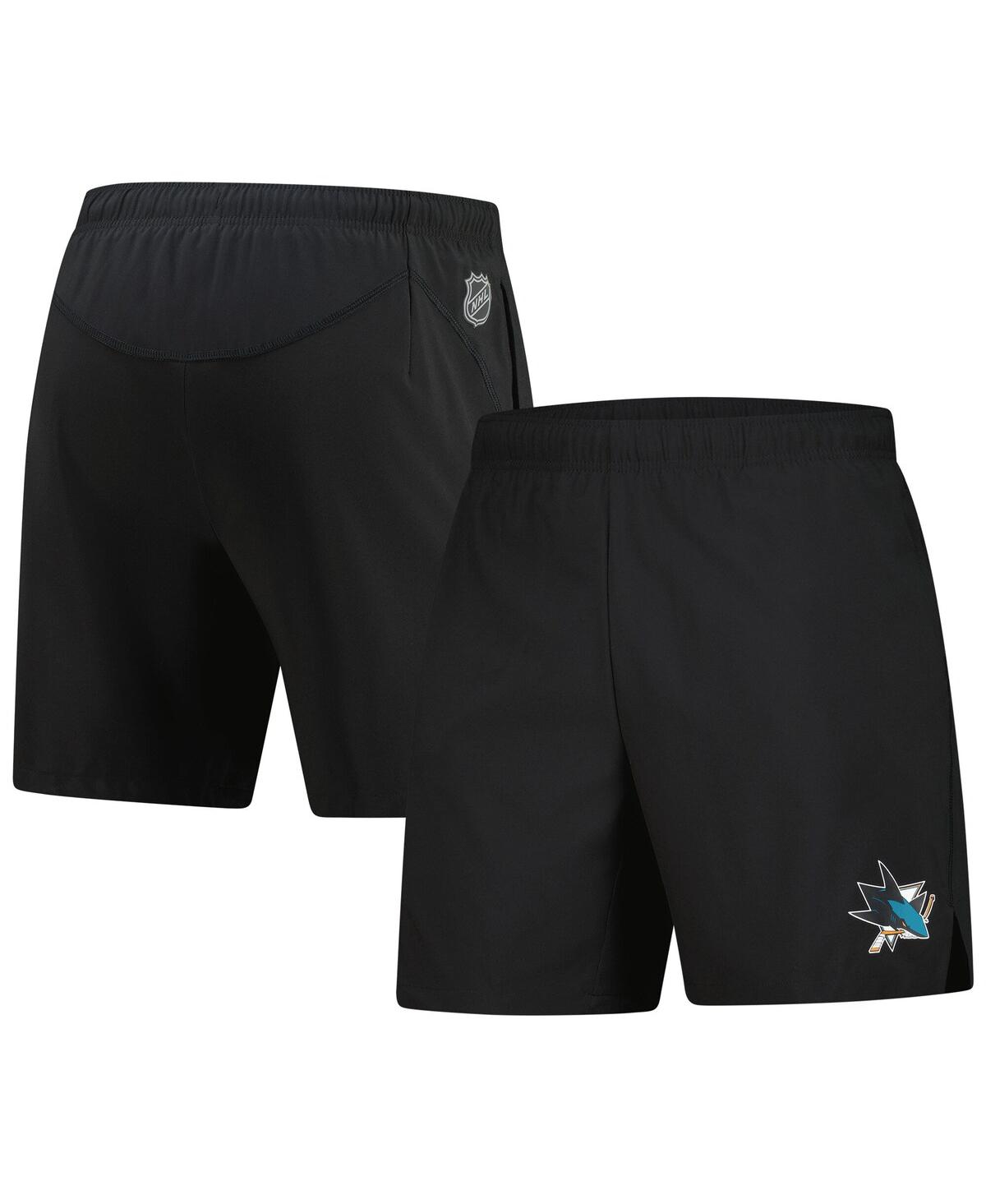 Fanatics Men's Black San Jose Sharks Tech Training Shorts In Black