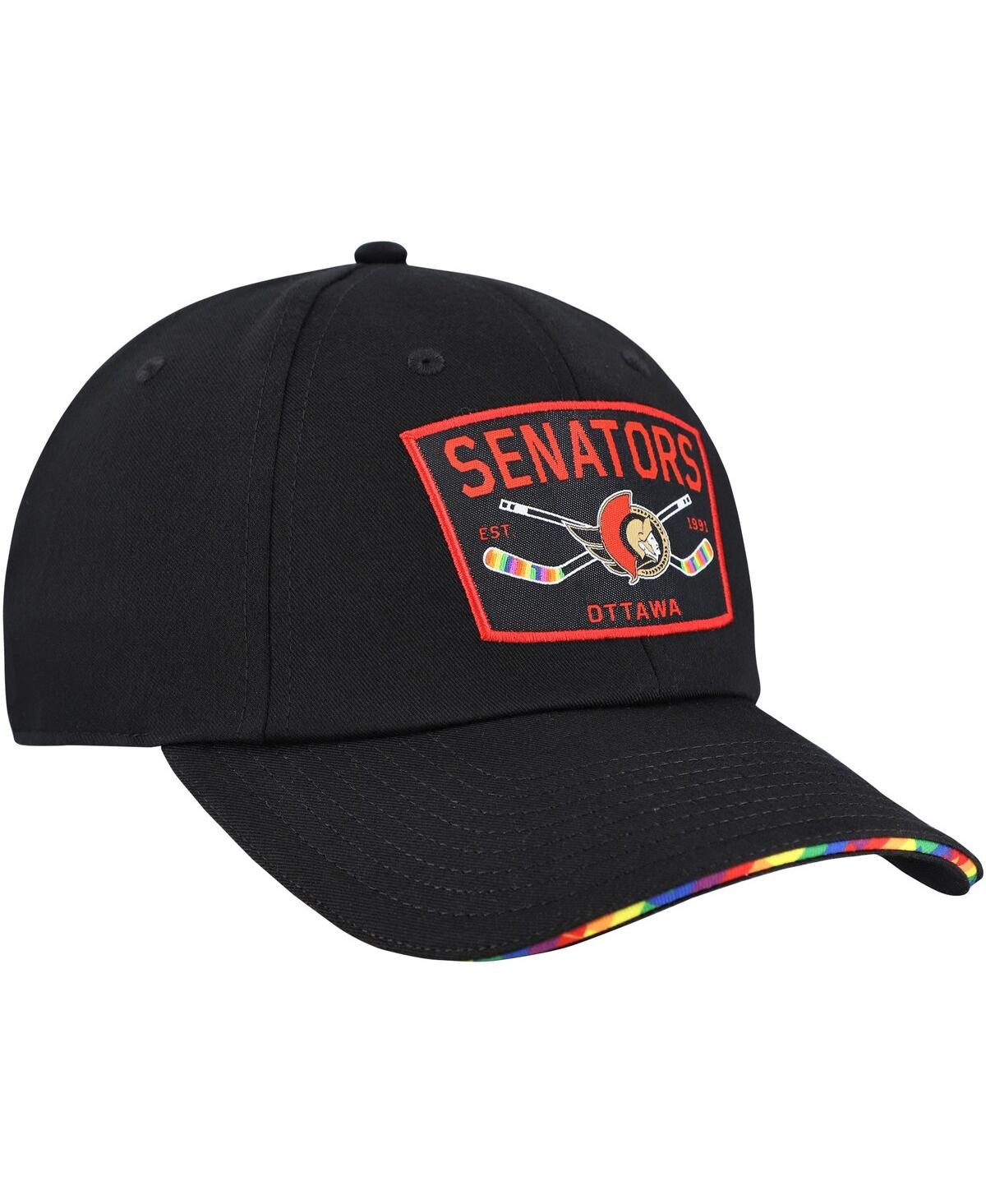 Fanatics Men's Black Ottawa Senators Hife Adjustable Hat In Black