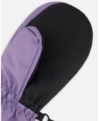 Baby Girl Winter Mittens Play Purple Gray - Baby