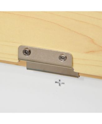 2-in-1 Wooden Toy Box Kids Seat Bench Storage Chest w/ Safety Rod