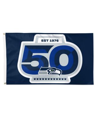 Wincraft - Seattle Seahawks 50th Season 3' x 5' One-Sided Deluxe Flag
