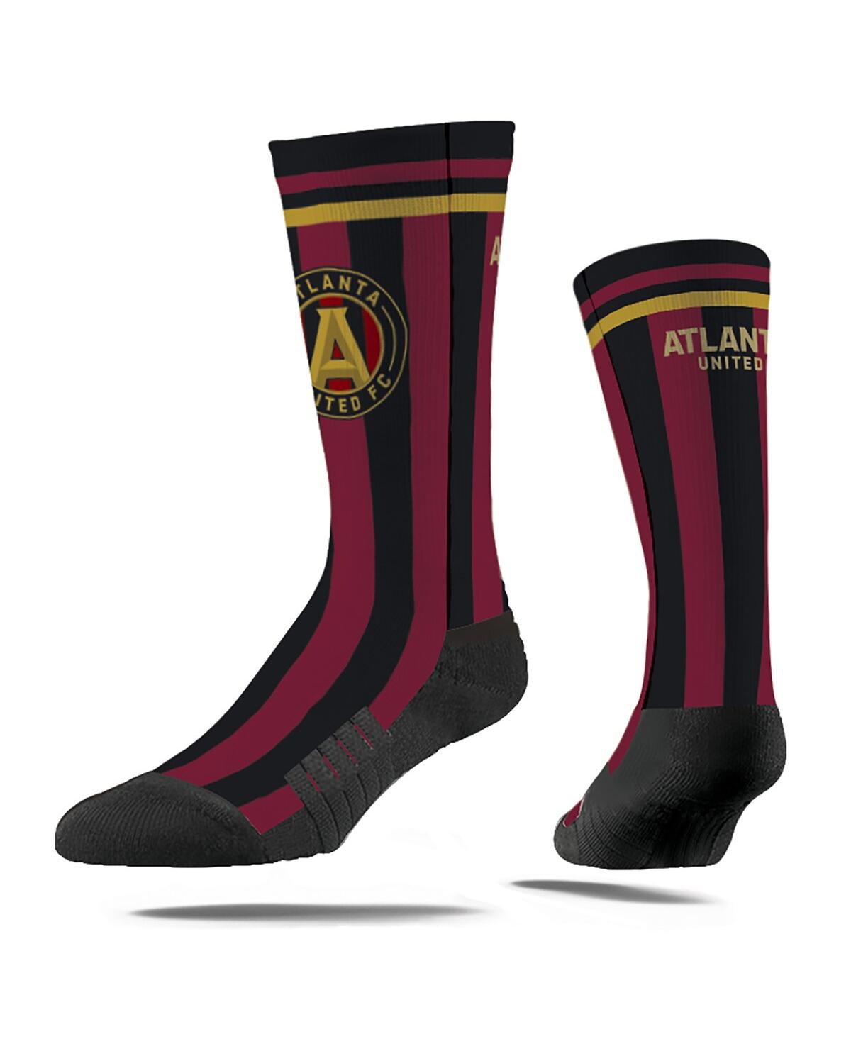Strideline Men's And Women's Atlanta United Fc 2025 Jersey Hook Premium Crew Socks In Black