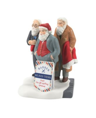 A Shave in Time for Christmas Village Accessory