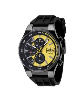 Men's 48876 Invicta Racing Quartz Chronograph Yellow Dial Watch
