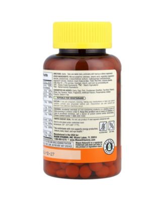 Mason Vitamins Mason Daily Multiple Vitamins With Iron Tablets
