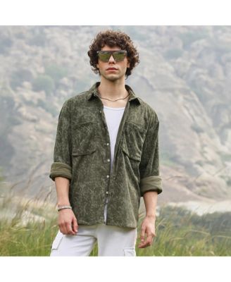 Men's Faded Corduroy Oversized Shirt