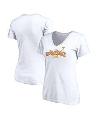Fanatics - Women's White Tennessee Volunteers Running Start V-Neck T-Shirt