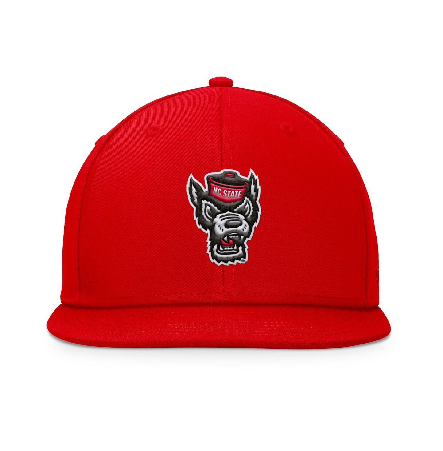 Мужская кепка Top of the World Red NC State Wolfpack Fundamental Snapback Hat — фото 2