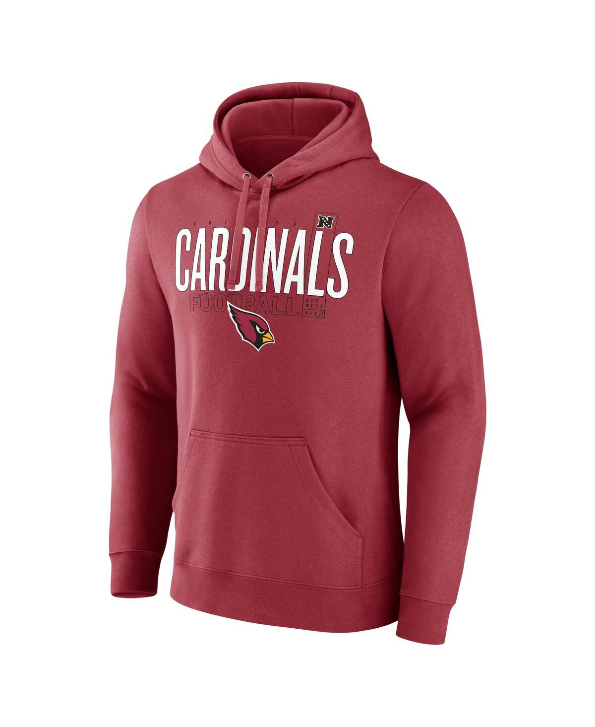 Fanatics Men's Cardinal Arizona Cardinals Pylon Outline Pullover Hoodie In Red