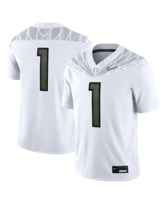 Nike - Men's 1 White Oregon Ducks Game Jersey