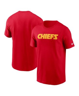 Nike - Men's Red Kansas City Chiefs Primetime Wordmark Essential T-Shirt