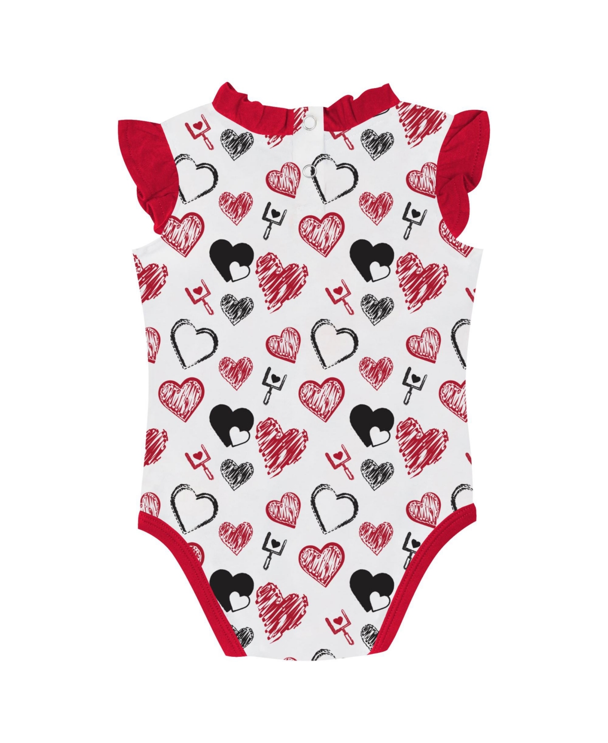 Outerstuff Baby Boys And Girls 2-piece Atlanta Falcons Happy Hearts Bodysuit Set In Red