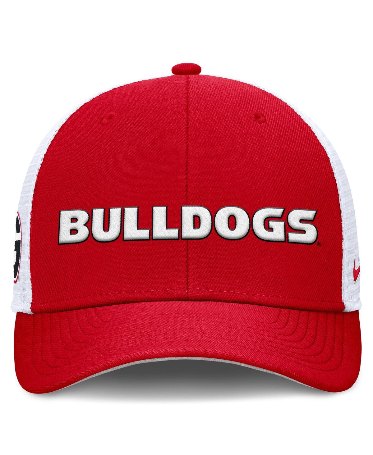 Nike Men's Red Georgia Bulldogs 2025 Dugout Coaches Rise Performance Trucker Adjustable Hat In Red