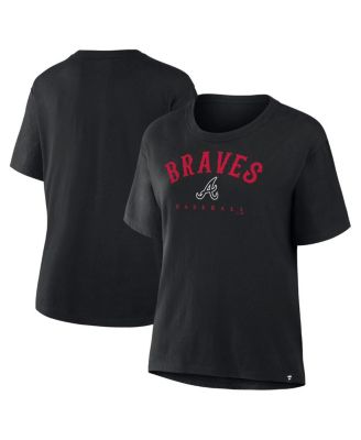 Fanatics - Women's Black Atlanta Braves Home Run Legacy T-Shirt