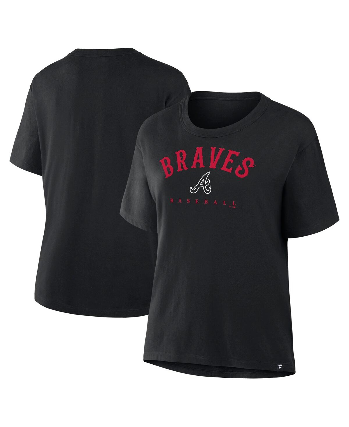 Fanatics Women's Black Atlanta Braves Home Run Legacy T-shirt