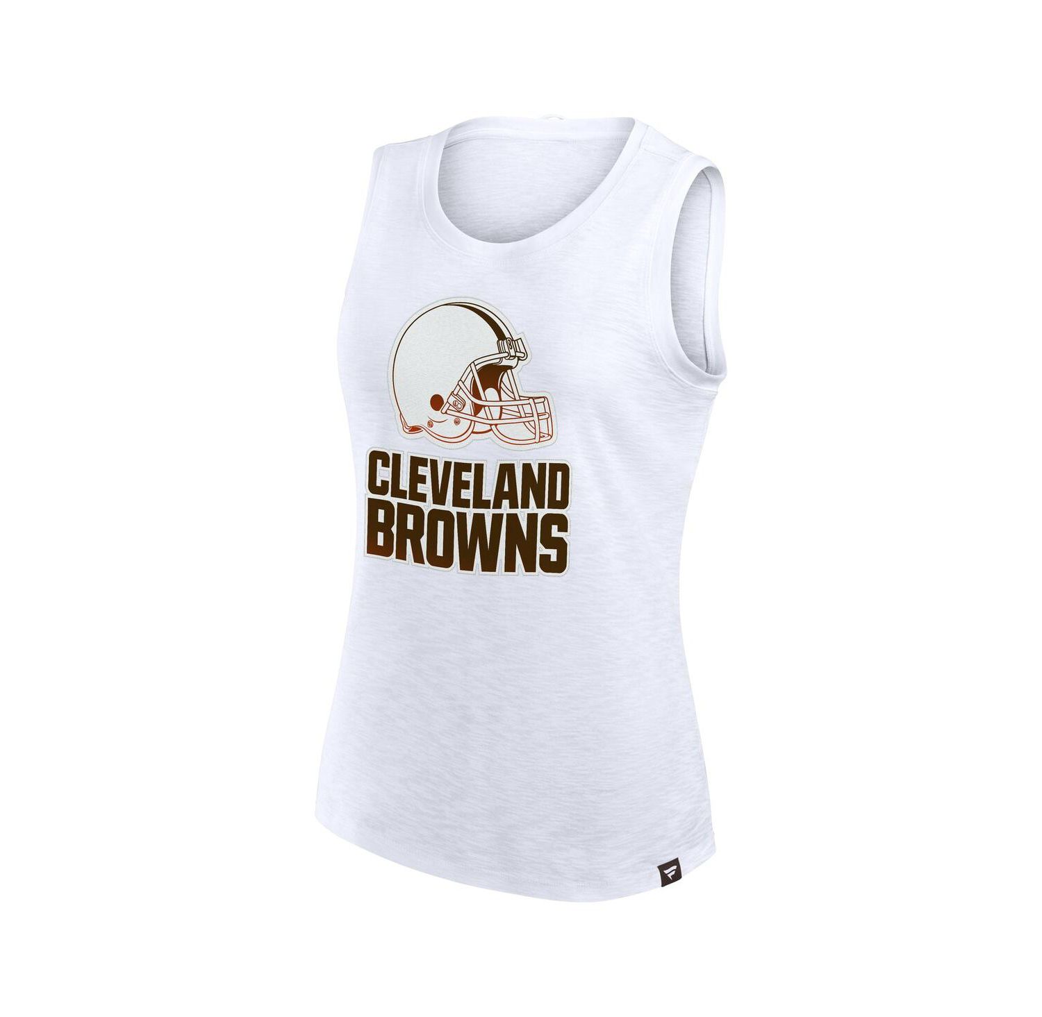 Women's White Cleveland Browns Slub Tank Top