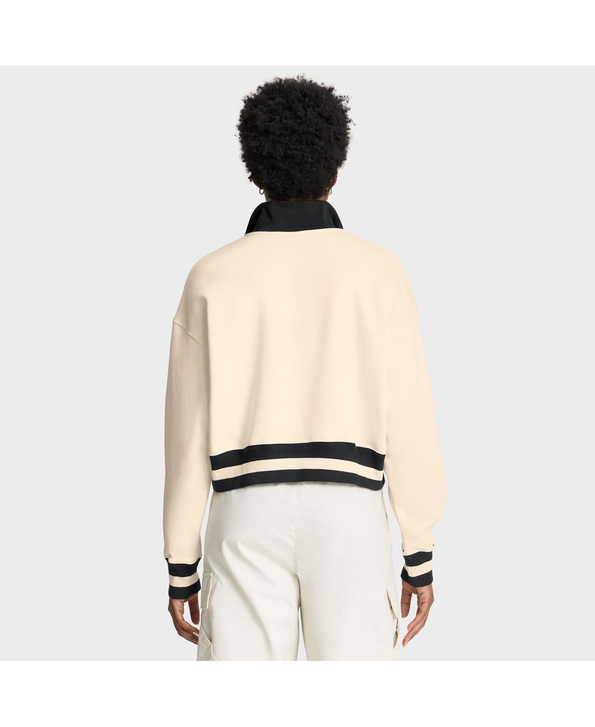 Nike Tan Auburn Tigers Legacy Half-zip Sweatshirt In Neutral